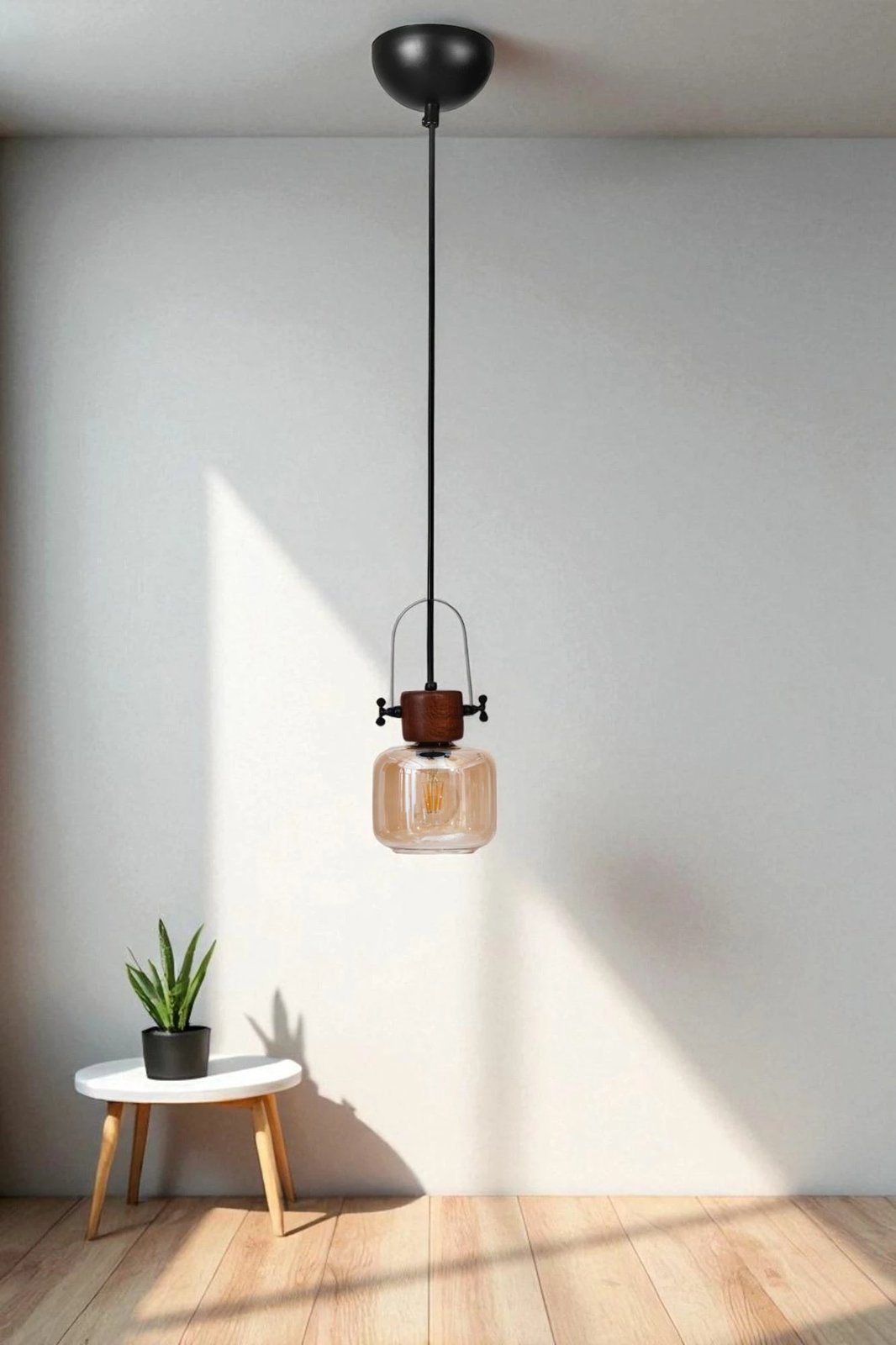 Llambë tavani Opviq, 9066-1, ngjyrë mjaltë, arre, e zezë