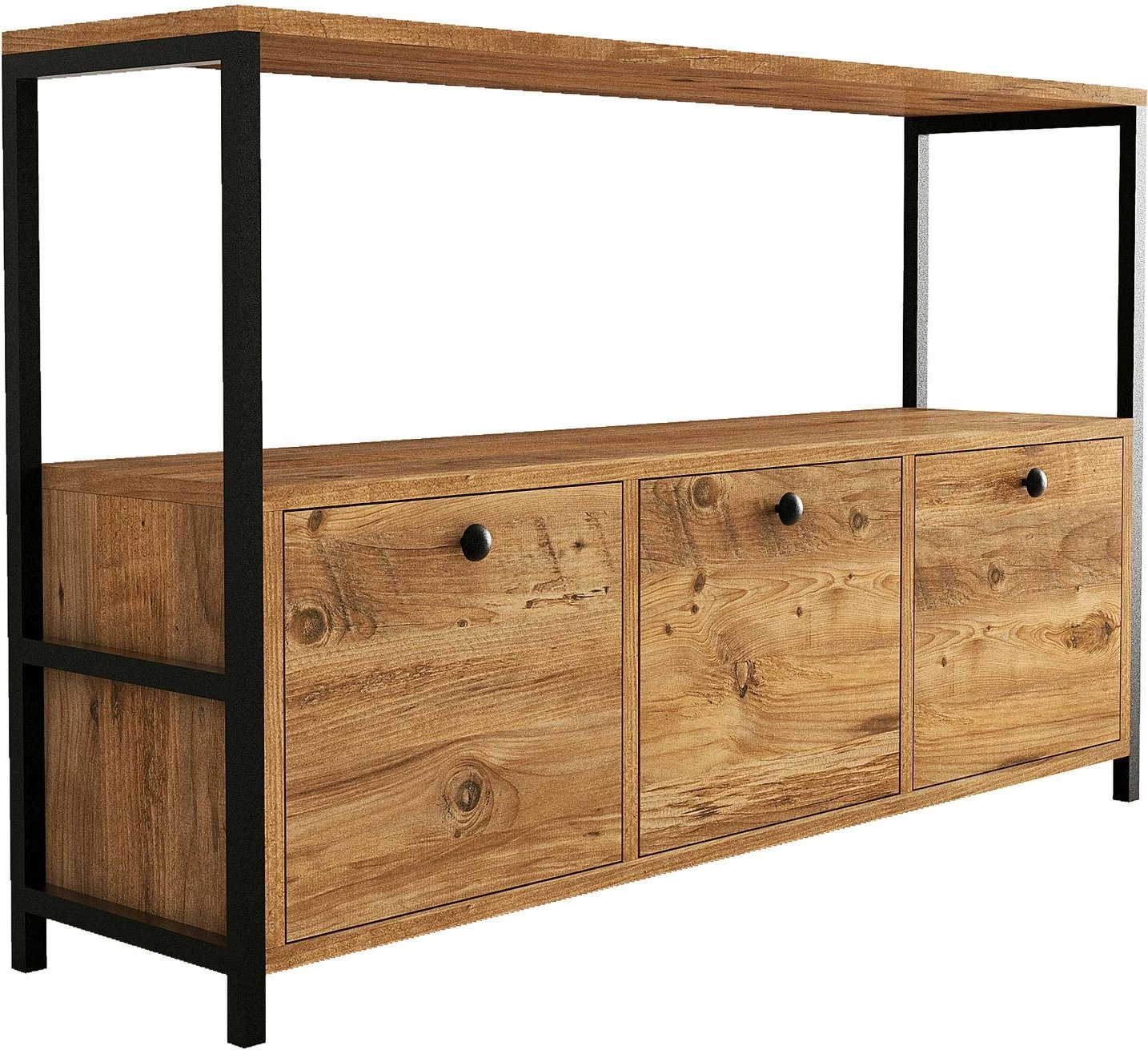 Konsol Hanah Home, ngjyrë pishë Atlantic, e zezë, Nero v2