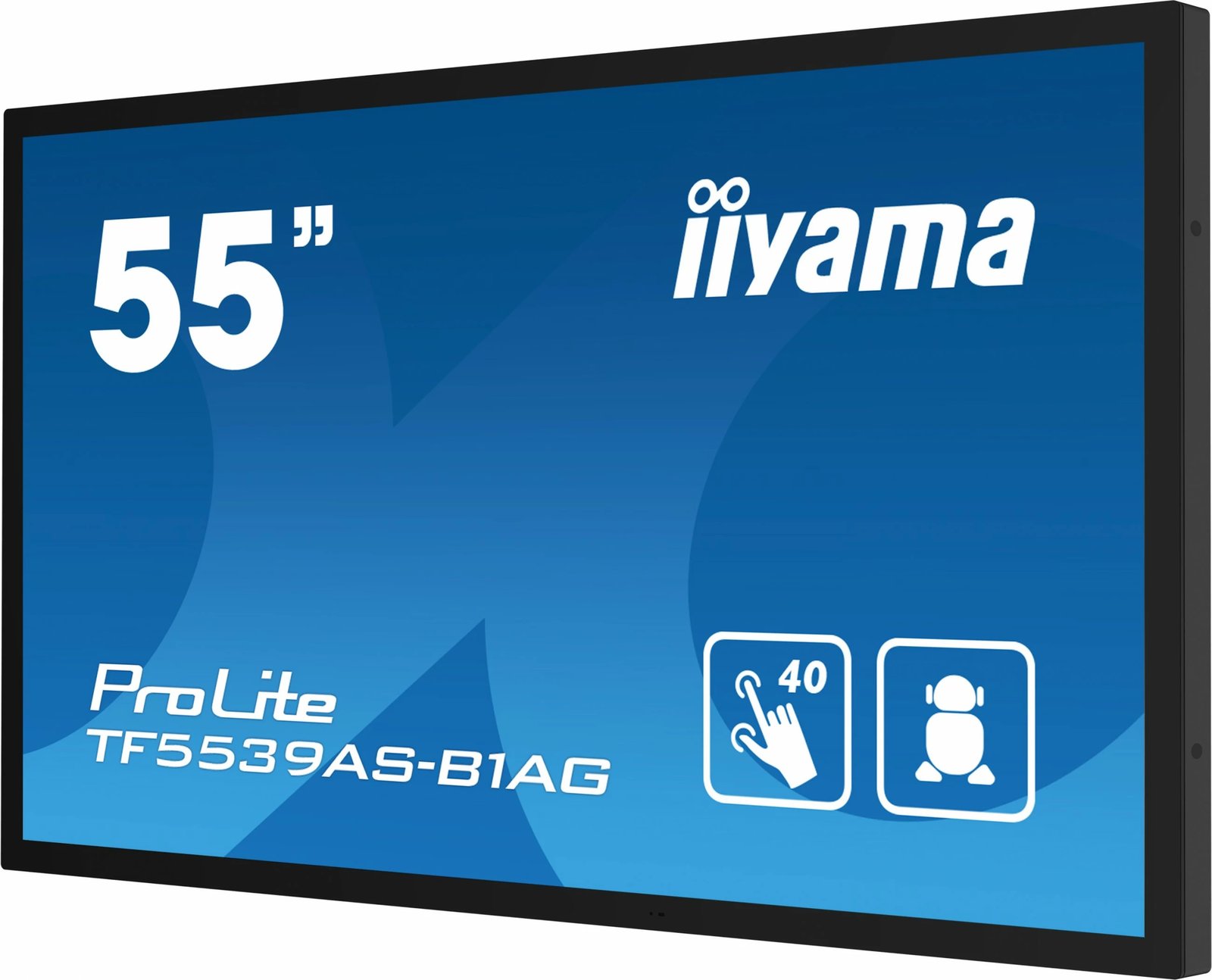 Ekran interaktiv iiyama TF5539AS-B1AG, 54.6", 4K, LED