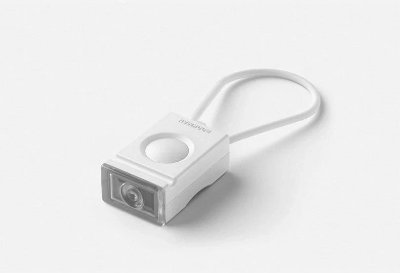 Dritë përpara biçiklete BOOKMAN Block Light Front 50lm, e bardhë