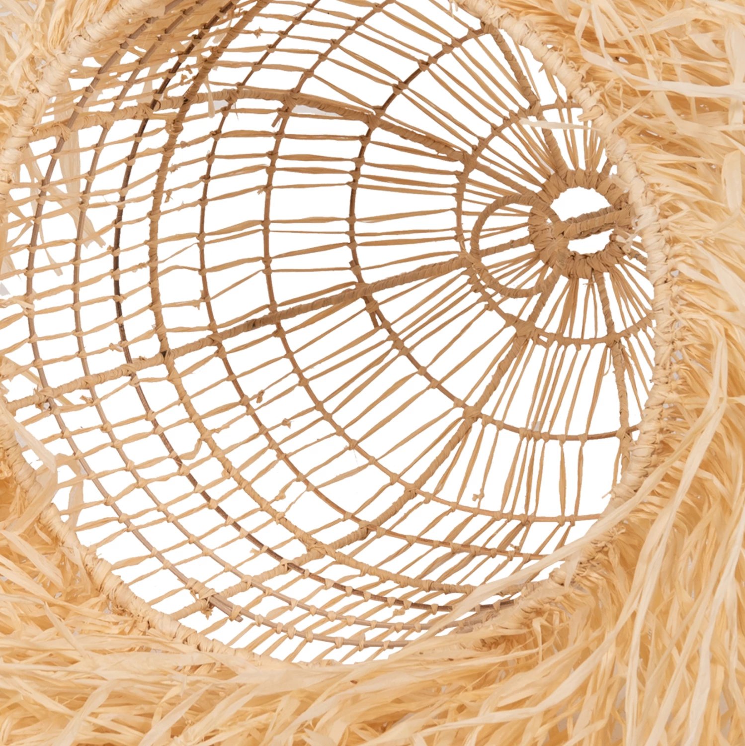 Llambë varëse tavani FH7890 fibra fletë palme ngjyrë natyrale Φ35x163Hcm Llambë varëse tavani FH7890 fibra fletë palme ngjyrë natyrale Φ35x163Hcm