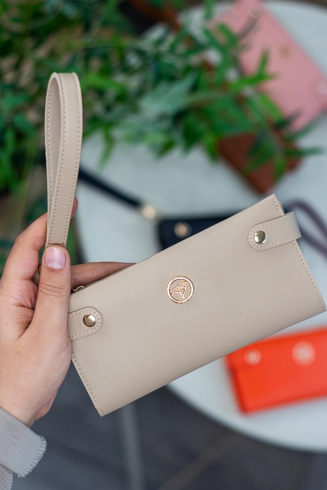 Portofol për gra Zoozie Bags, bezhë, Tiran