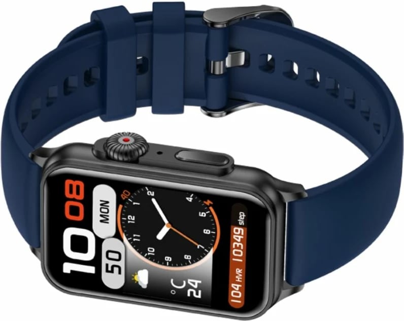 Smartwatch për femra Rubicon, zi/kaltër e errët