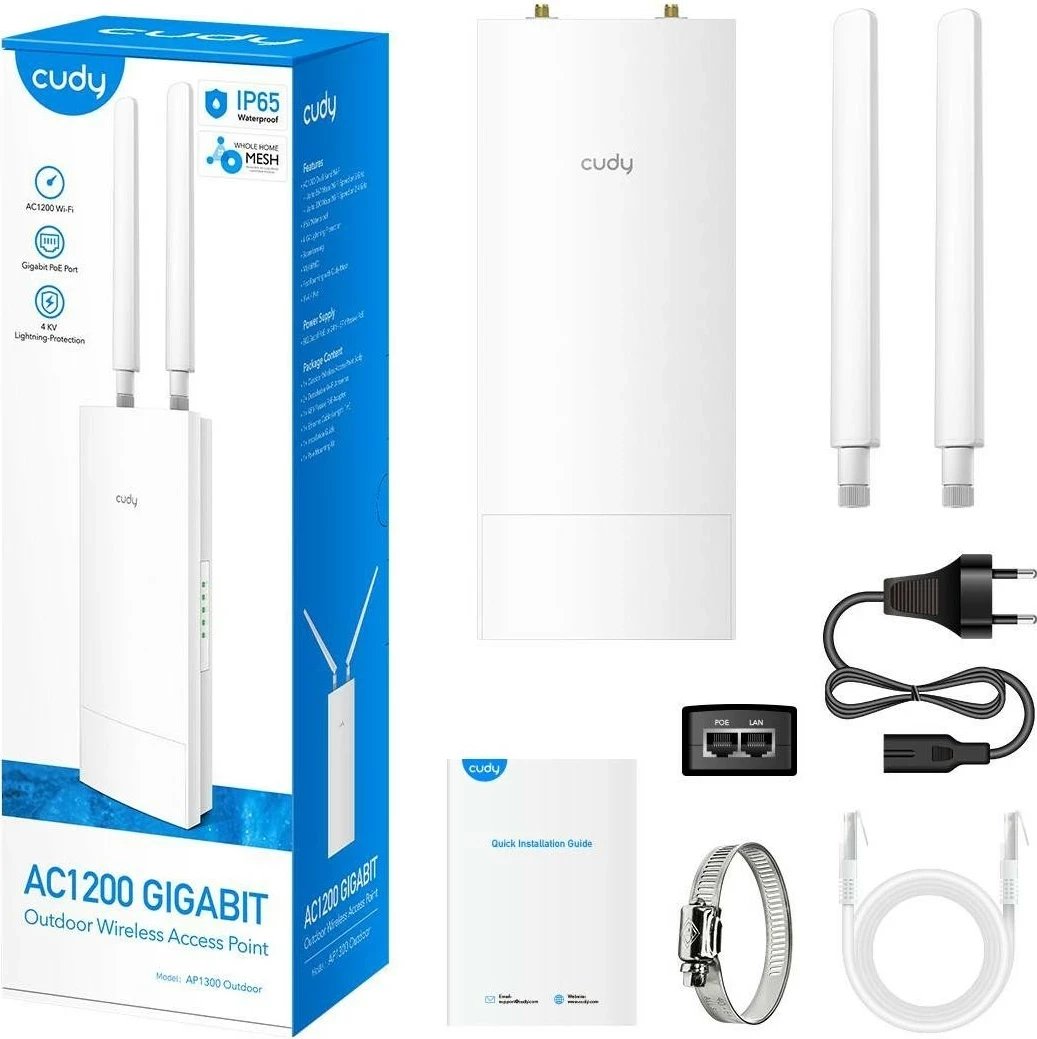 Access Point Cudy AP1300 Outdoor, 2250 Mbps