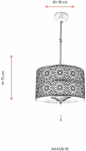 Llambadar Opviq, AV-4330-1E, ngjyrë antike