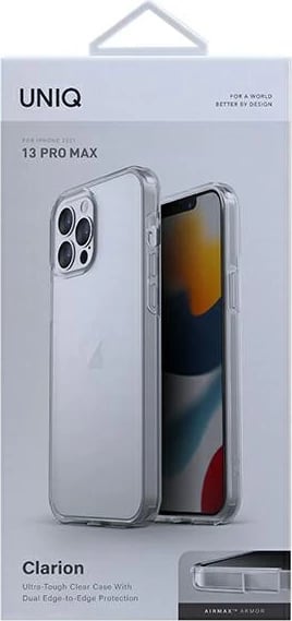 Mbështjellës UNIQ Clarion për iPhone 13 Pro Max, transparent