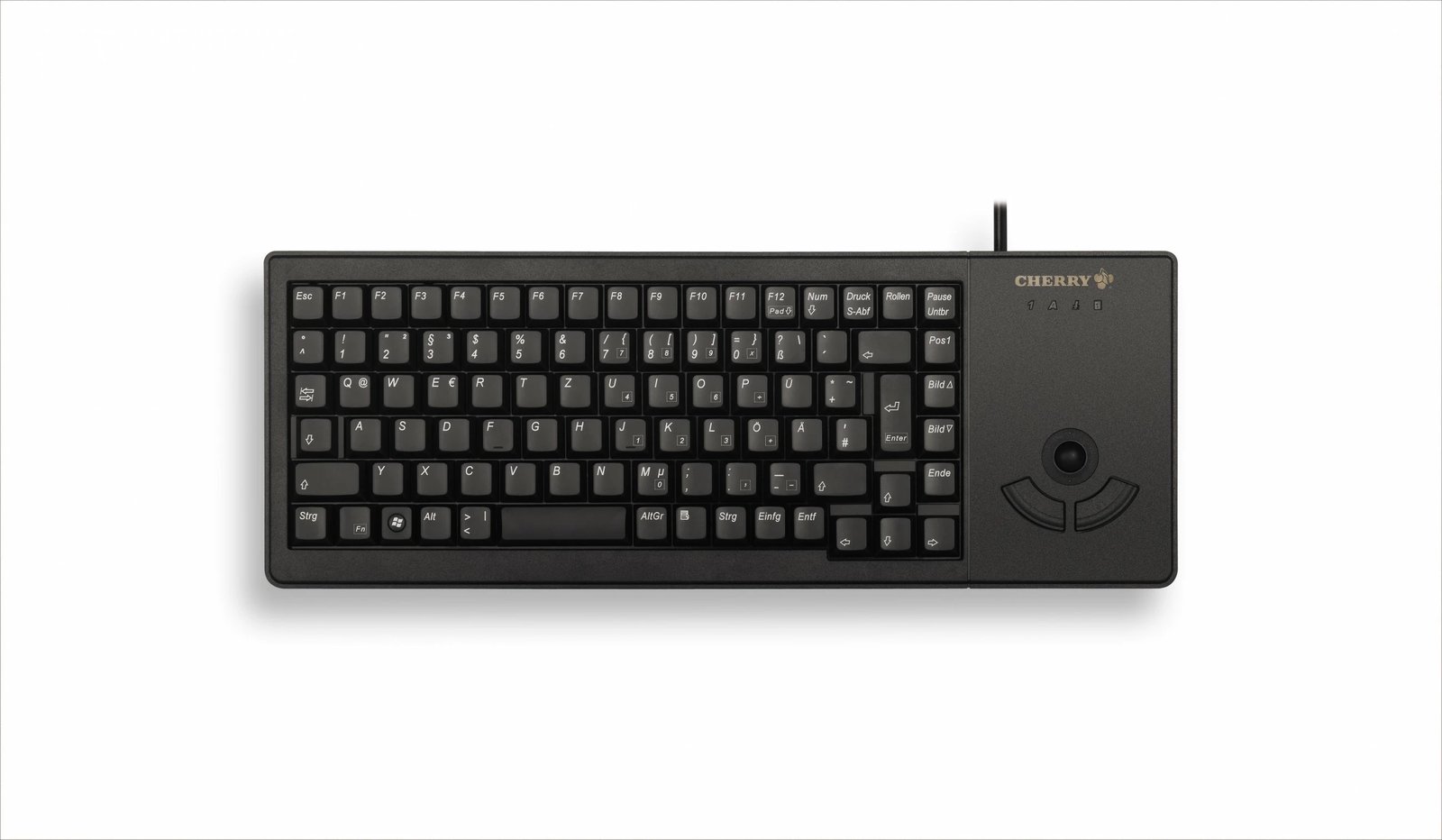 Tastierë Cherry XS Trackball G84-5400, Full-size, USB, QWERTZ, e zezë
