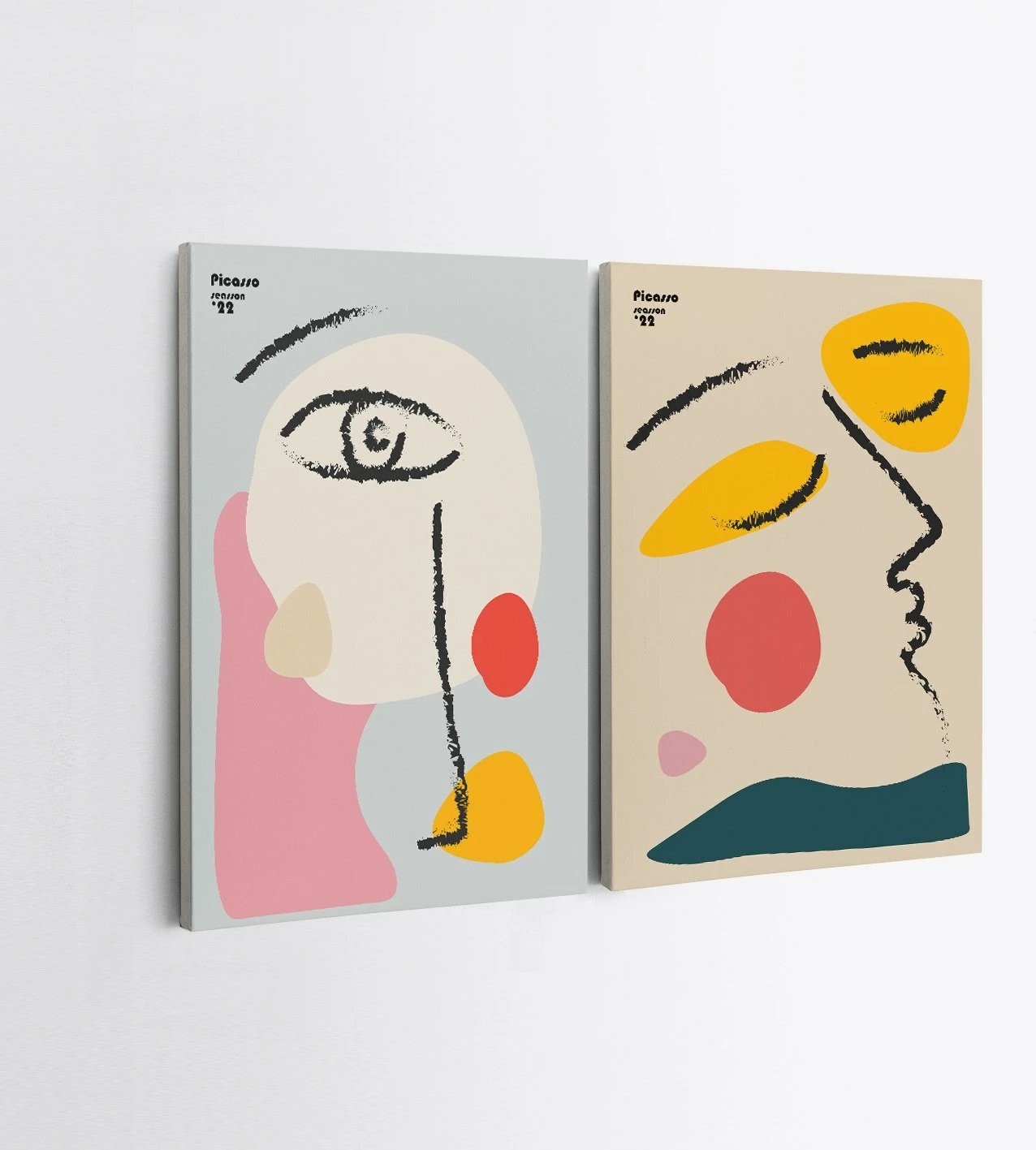 Pikturë dekorative në kanavacë (2 copë), Wallity, 2KNV4363, 70x100