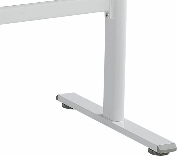 Tavolinë pune e rregullueshme në lartësi Karla e bardhë 120x60x72/115cm