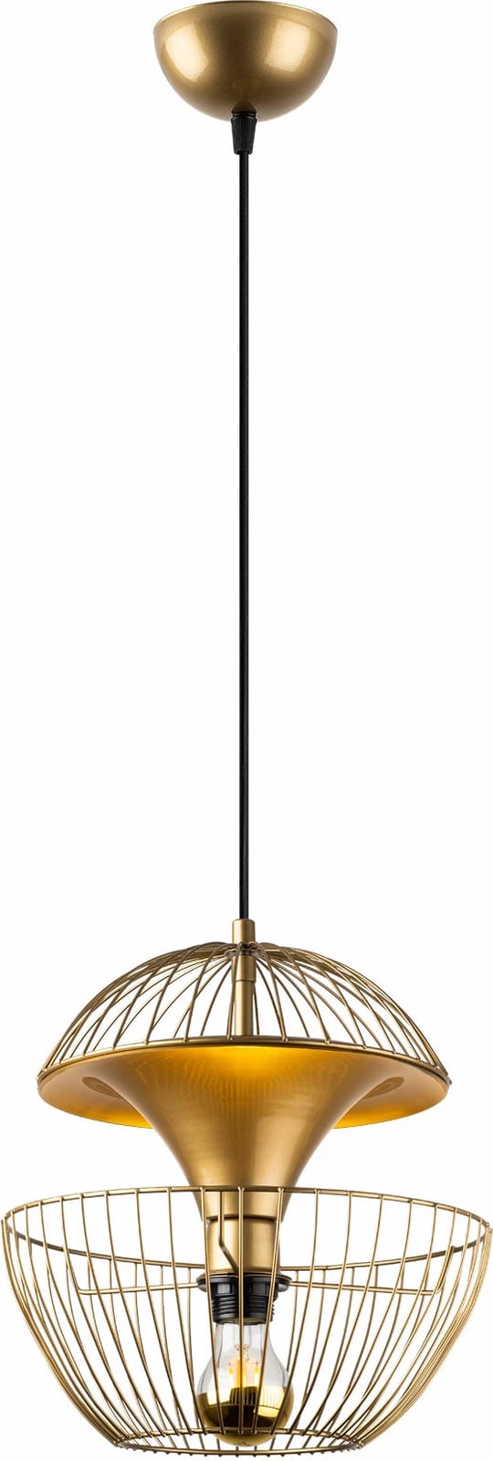 Llambë tavani Opviq, Telmander, ngjyrë ari shkëlqyeshëm, 30x30x45-135 cm