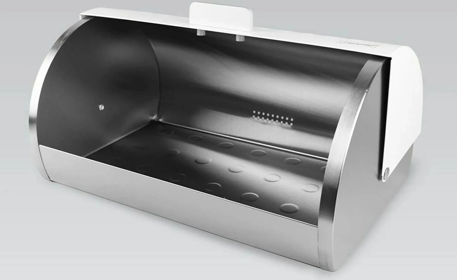 Kuti buke Maestro MR-1676, çelik inox, cilindrike, e bardhë