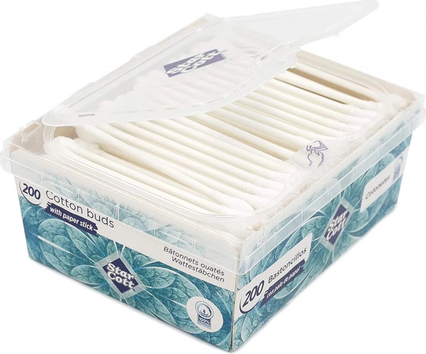 Bastonçina pambuku Eurostil Caja 200 copë