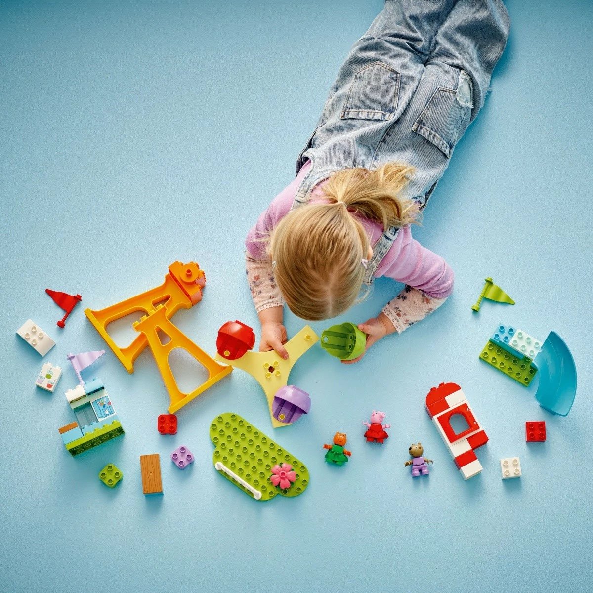 Set lodrash LEGO DUPLO Peppa Pig 10453 Funfair, 53 pjesë, plastikë, shumëngjyrëshe