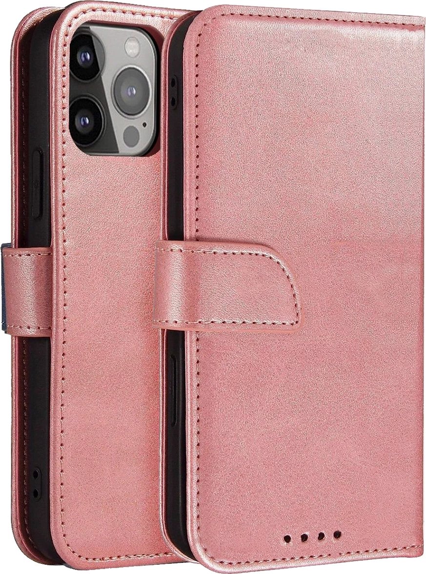 Mbështjellës magnetik me kapak Hurtel për Samsung Galaxy A56, rozë
