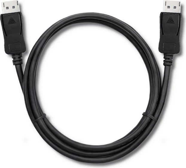 Kabllo DisplayPort 1.4 Qoltec 50587, 2m, e zezë