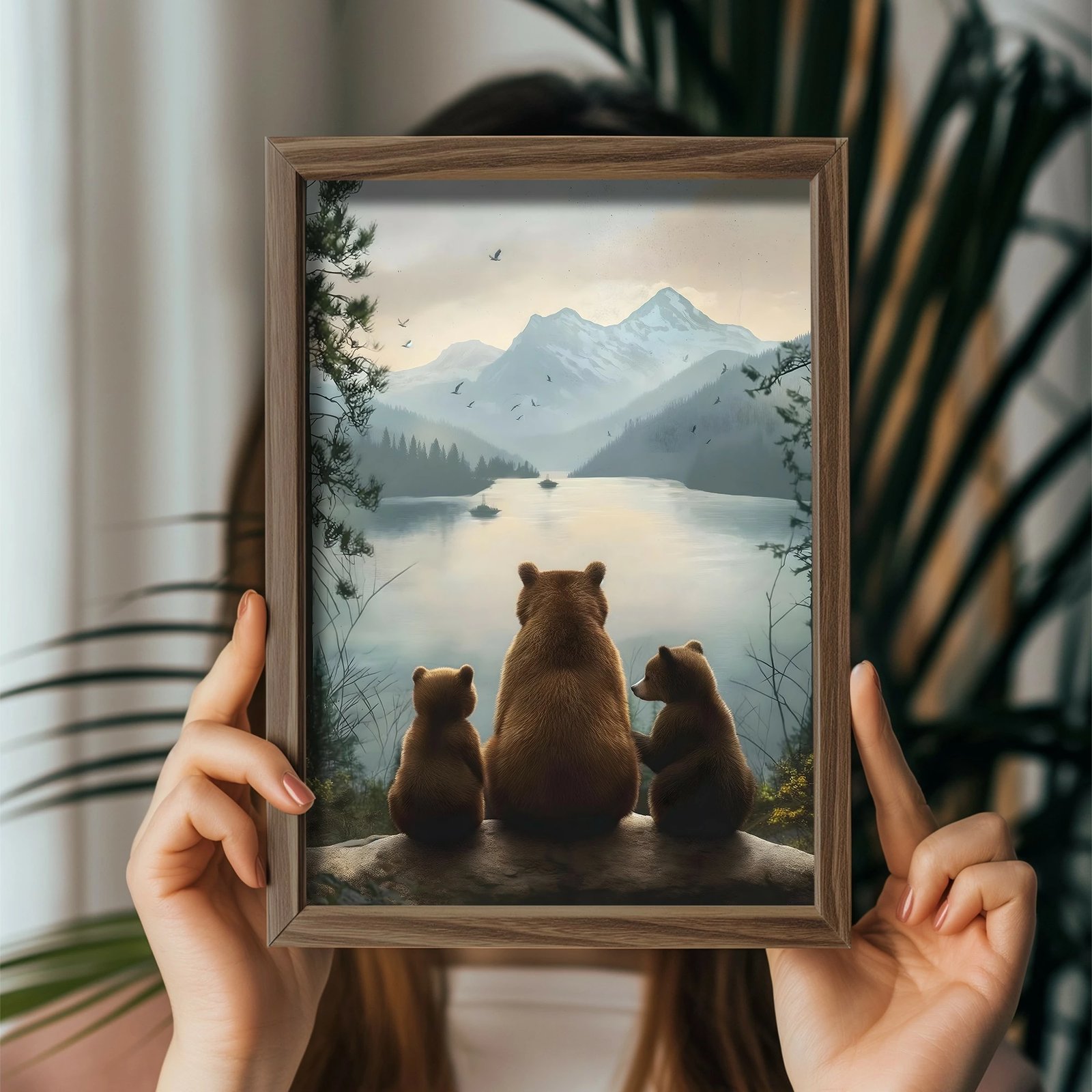 Pikturë dekorative me kornizë MDF, Wallity, GE234-L