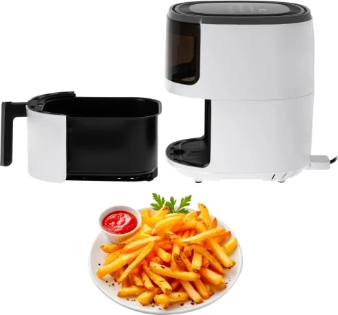 Fritezë ajri furrë, Camry CR 6313, 5 L, 12 programe, 80–200°C, ekran LED me prekje, vonesë nisjeje, e bardhë