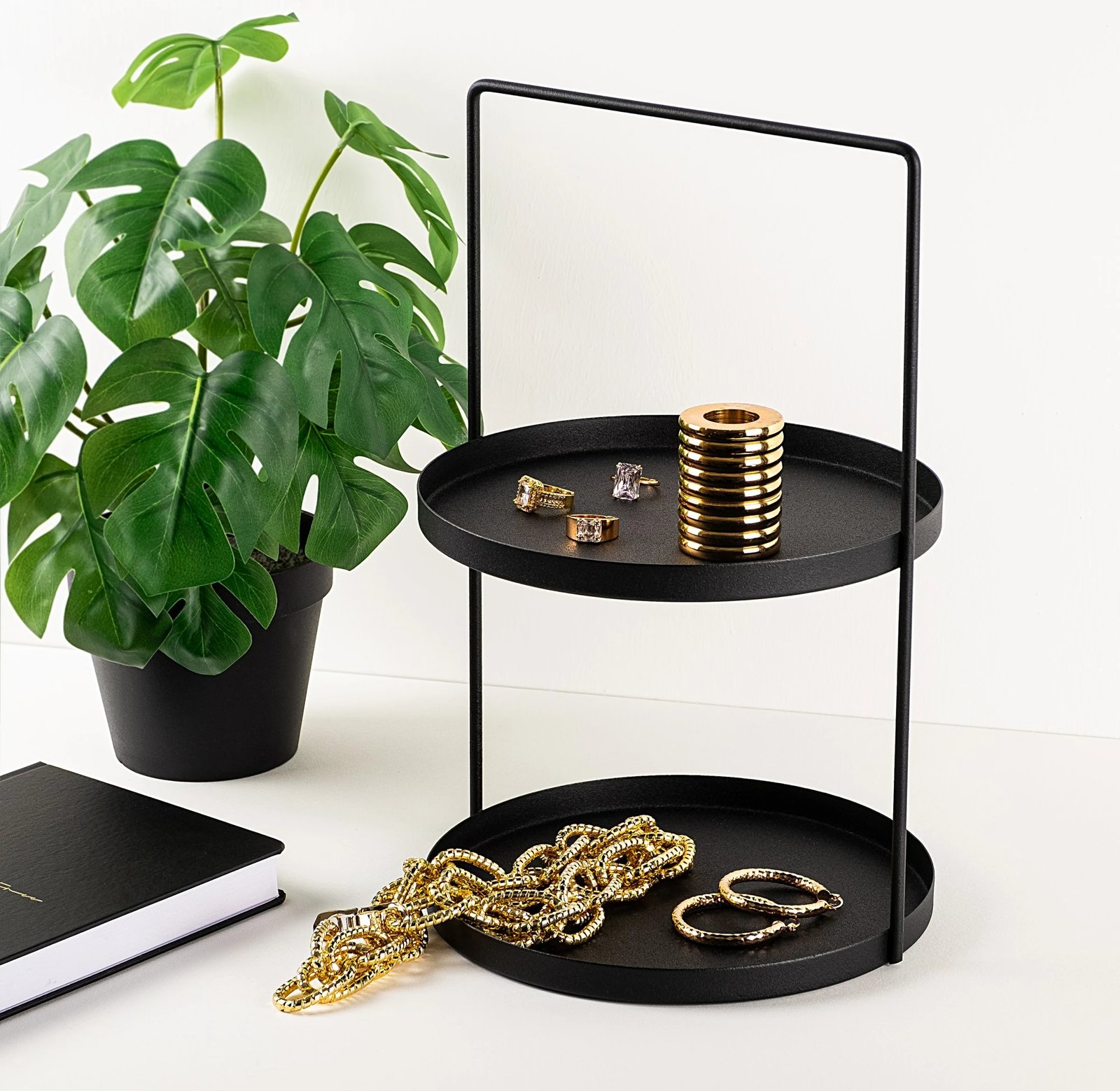 Aksesor dekorativ metalik, dizajn Aberto, Tılos, ngjyrë e zezë