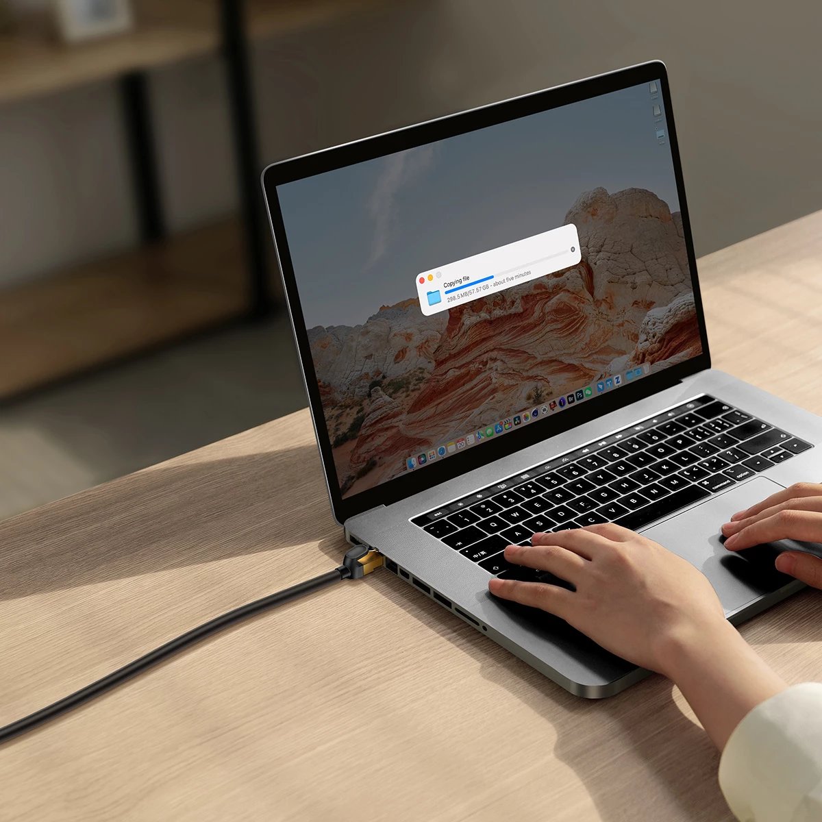 Kabllo rrjeti Baseus Speed Seven, Cat 7, RJ45, 1m, e zezë