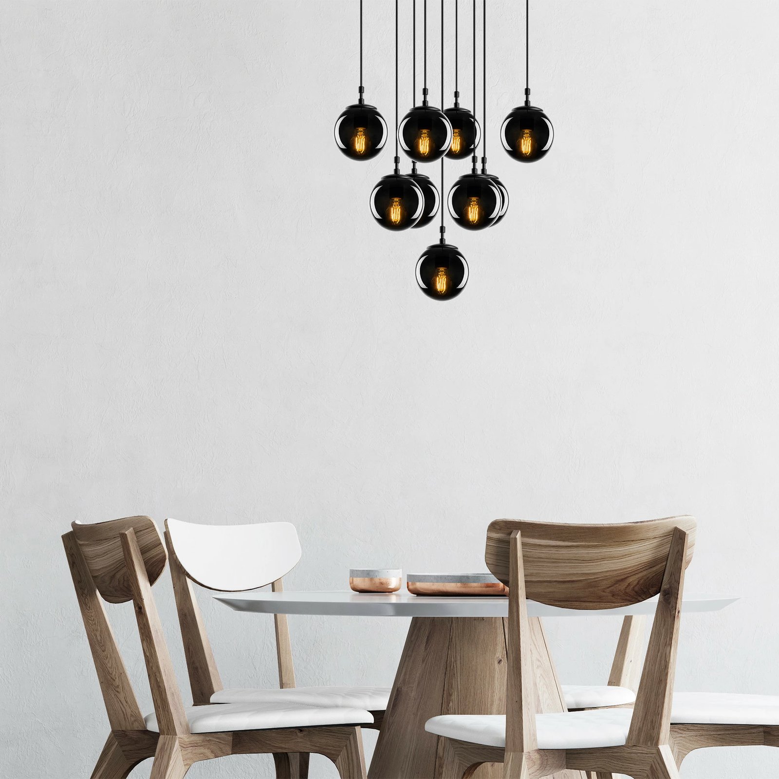 Llambë tavani Opviq, Efe - 2161, ngjyrë e zezë dhe fume