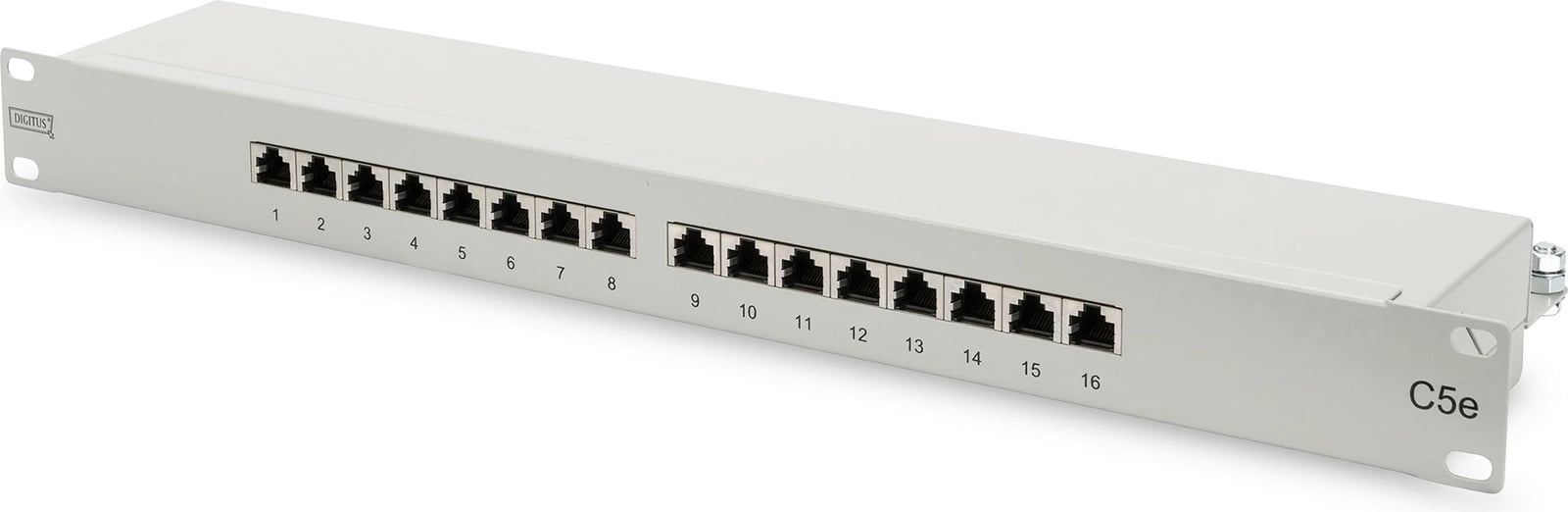Patchpanel Digitus 16 portë CAT5e i mbrojtun