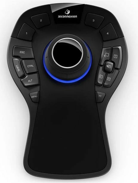 Maus 3Dconnexion SpaceMouse Pro, USB, 15 butona, zi, gri