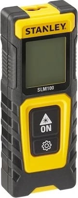 Matës distancash me lazer Stanley SLM100, 30m, LCD, i zi/verdhë