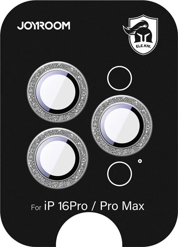 Xham mbrojtës Joyroom JR-MSF0304 për lente të iPhone 16 Pro/16 Pro Max, argjendtë