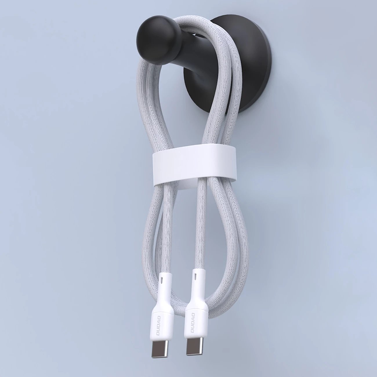 Kabllo USB-C në USB-C Dudao L9C, 2m, 65W, Bardhë