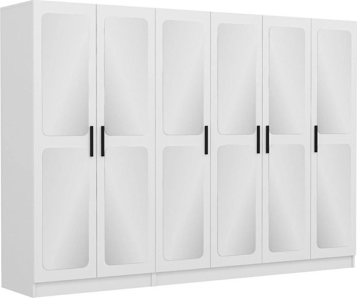 Dollap garderobe Skye Decor, ngjyrë e bardhë, 3819