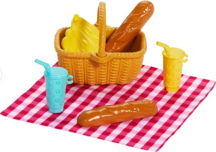 Set kukulla Barbie Mattel JBF43 Family & Friends me aksesorë pikniku