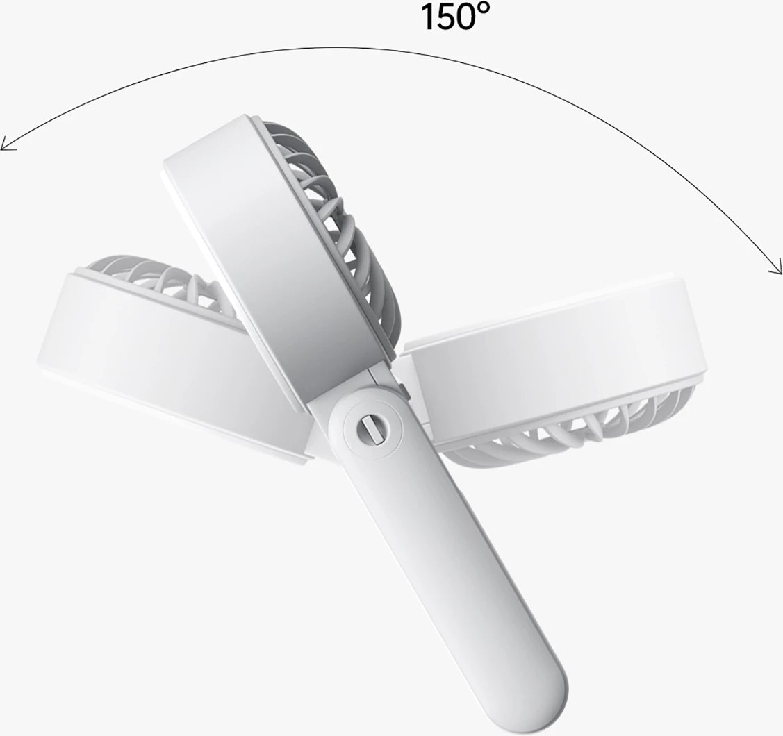 Ventilator dore Jisulife Life7, 3600mAh, USB-C, Gri
