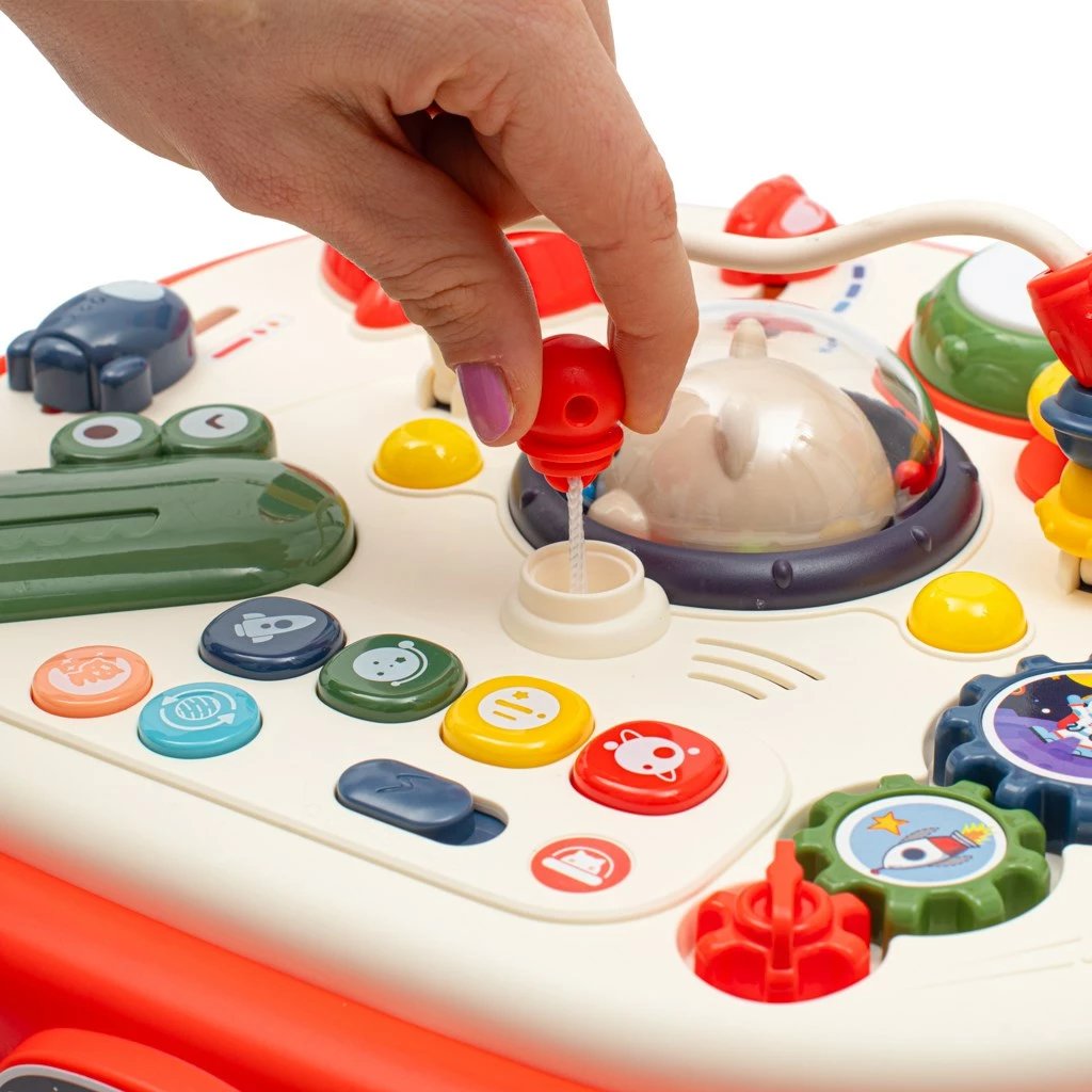 Tavolinë interaktive muzikore, Baby Mix, aktivitete edukative, 41.5 x 33.5 x 31 cm, 3x AA, 12m+, Multicolor