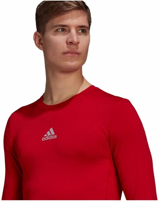 Maicë adidas TechFit për meshkuj, e kuqe