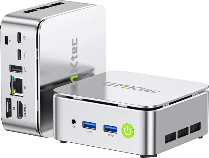 Kasë mini GMKtec G10, AMD Ryzen 5 3500U, 16GB RAM, 1TB SSD, Argjendtë