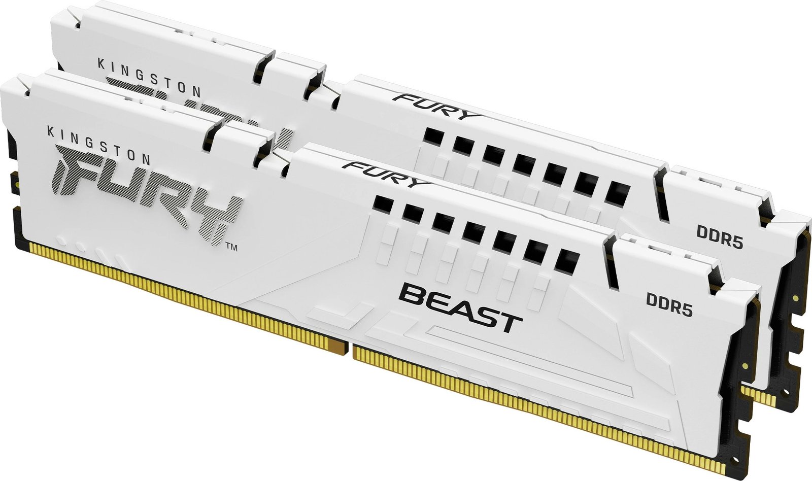 RAM Memorje Kingston FURY Beast 32GB (2x16GB) DDR5 6000MT/s CL36, e bardhë