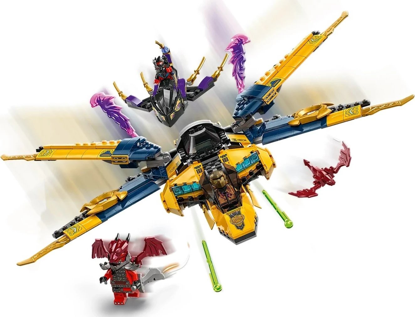 Set LEGO NINJAGO 71833 Ras and Arin's Super Storm Jet, 510 pjesë