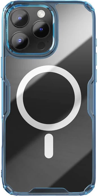 Mbështjellës Nillkin Nature TPU Pro Magnetic për iPhone 16 Pro Max, blu