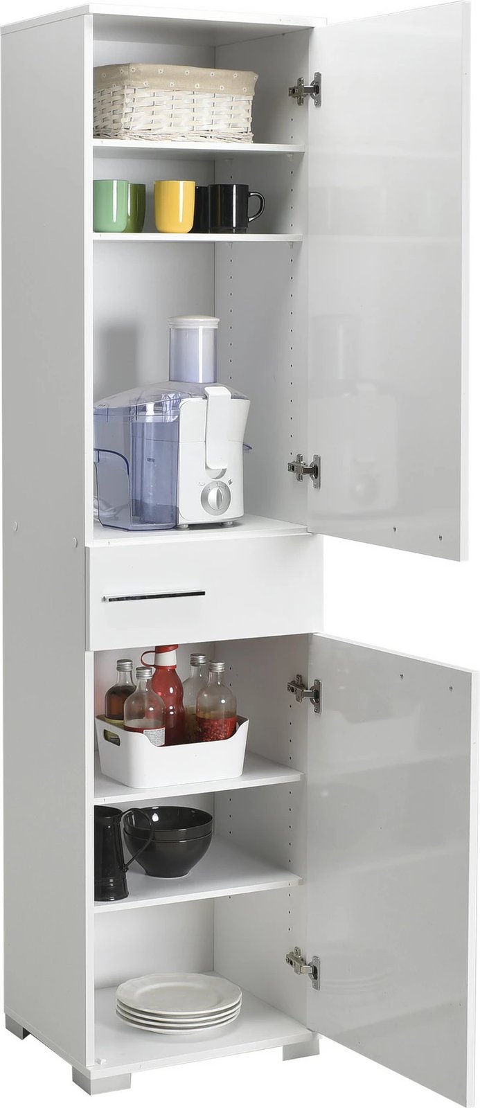 Dollap multifunksional, ngjyrë e bardhë, Hanah Home, Adr-421-Pp-1