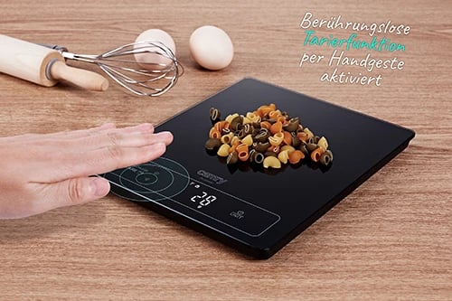 Peshore kuzhine, Camry CR 3175, 15 kg, njësi g/ml/lb:oz/fl'oz, ekran LED, platformë qelqi 24x20 cm, e zezë