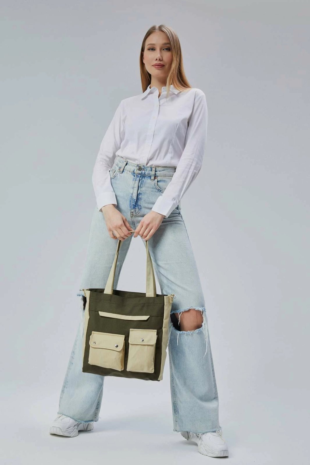 Tote bag Zoozie Bags, e gjelbër e errët, 2356