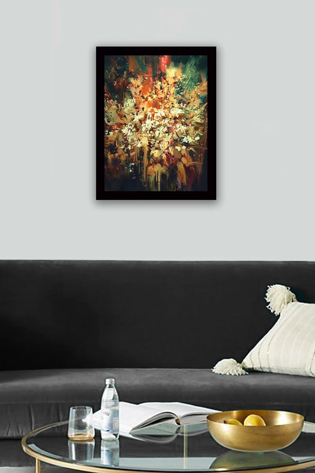 Pikturë dekorative me kornizë MDF, shumëngjyrëshe, SC0156