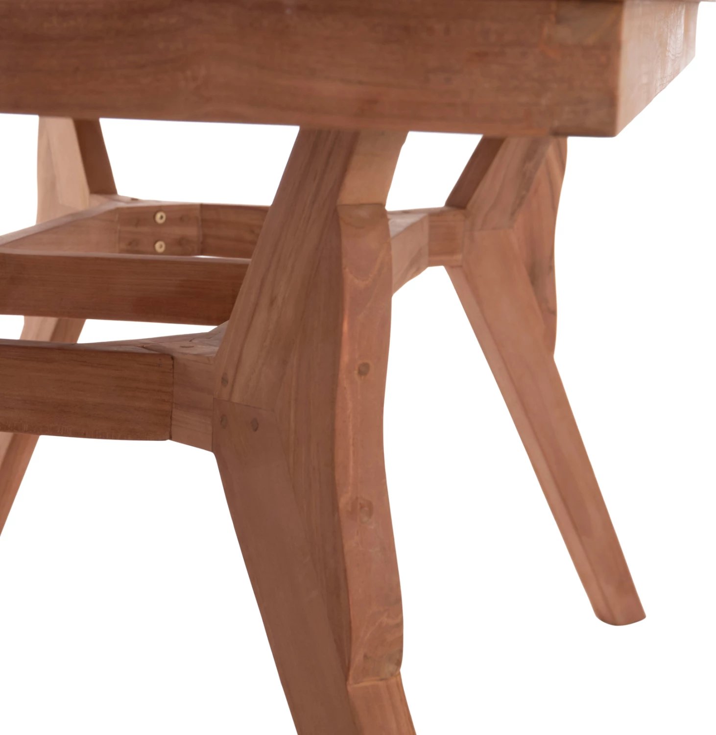 Tavolinë ngrënie për jashtë, dru teak natyral, WONDER FH18116, 180x91x75cm