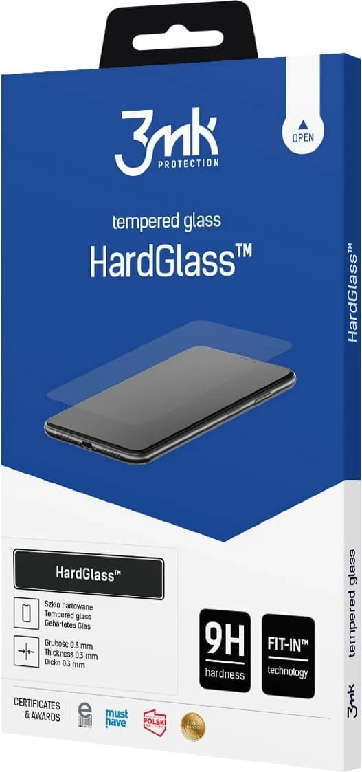 Mbështjellës qelqi për mbrojtje, 3MK HardGlass, për Samsung Galaxy A53 5G, transparent