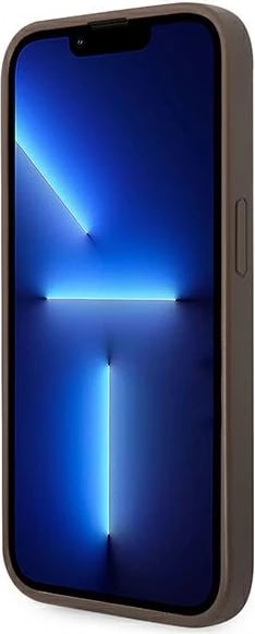 Mbështjellës Guess GUHCP14LG4GLBR për iPhone 14 Pro 6.1", hardcase, kafe