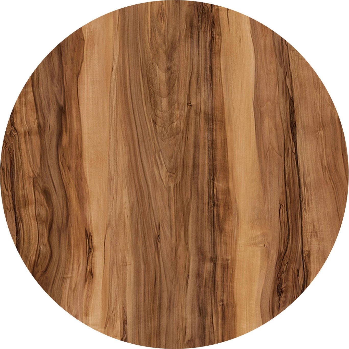 Sipërfaqe tavoline rrumbullake, ngjyrë Indian Sheesham, HPL, Φ120cm