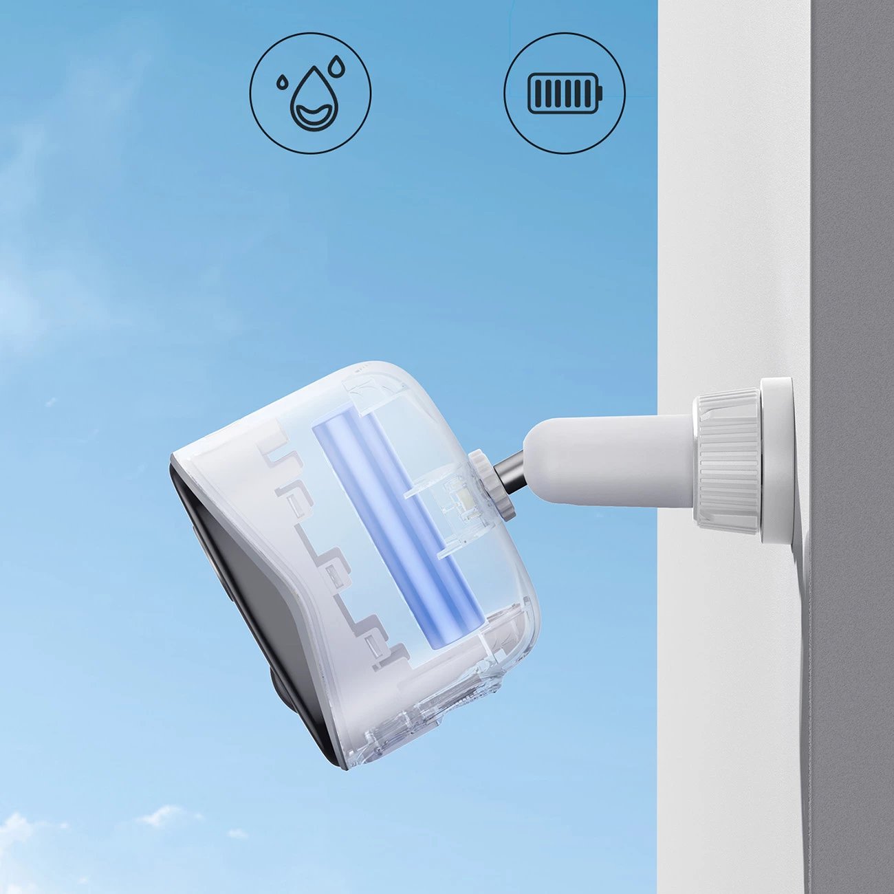 Set kamerash sigurie Baseus Security N1, 2K, 2 kamera, 16GB memorie, i bardhë