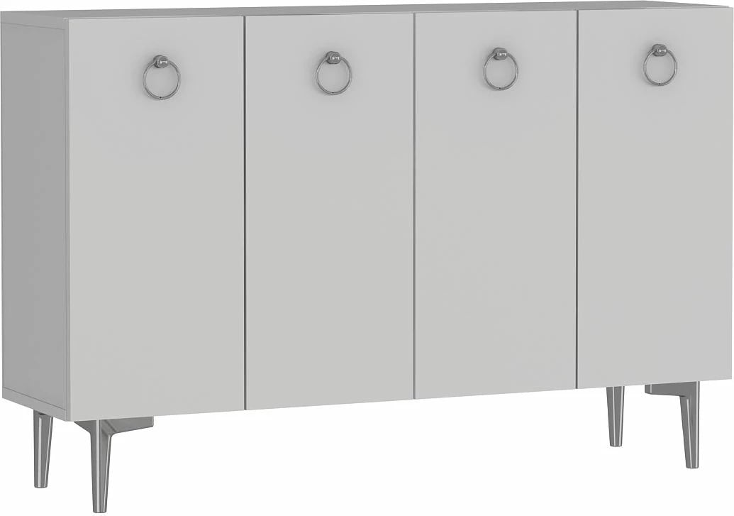 Konsol Skye Decor, Efes, e bardhë, argjend