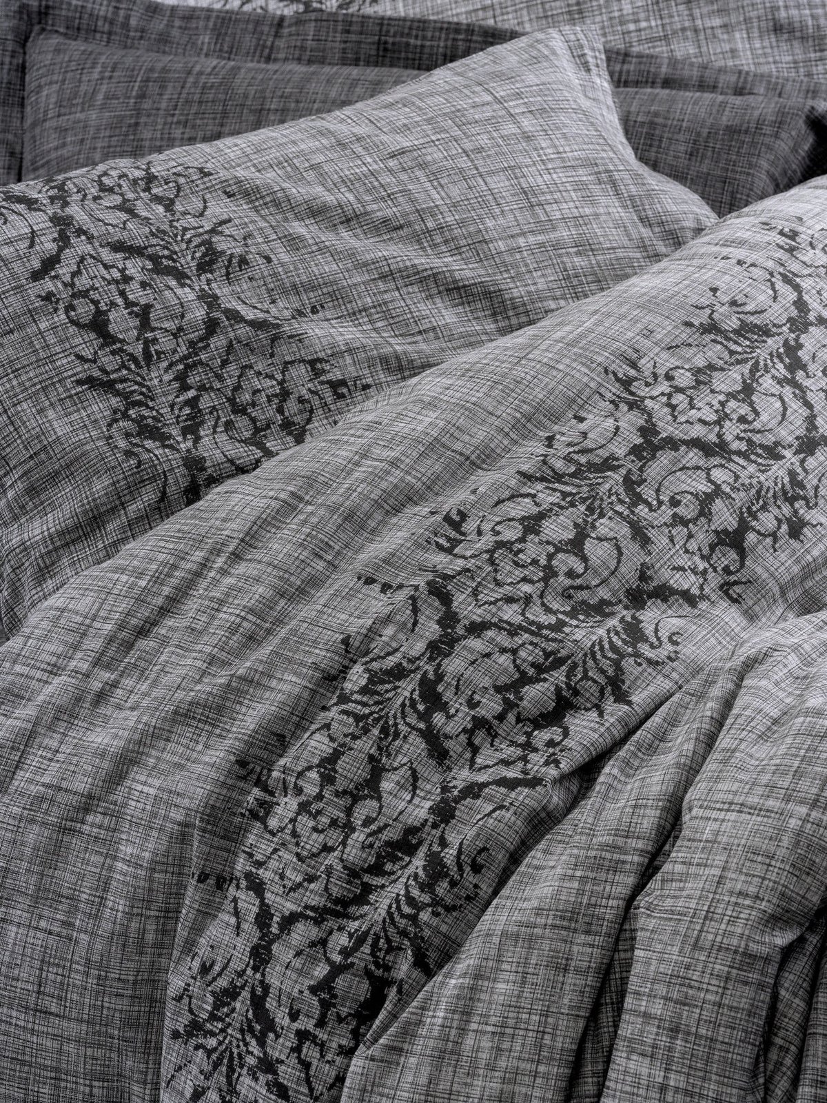 Set mbulesë për jorgan king size, L'Essentiel Linge de Maison, ngjyrë gri, Ranforce