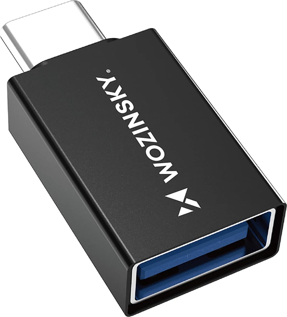 Adapter USB-C në USB-A Wozinsky W10GY1S, 10Gb/s, i zi